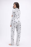 Zivame Mickey Mouse Knit Cotton Pyjama Set - Vapor Blue — thumbnail 4